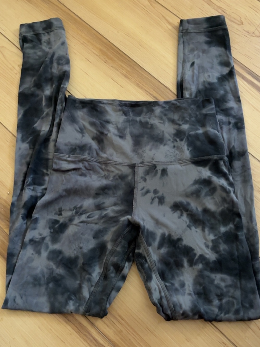 lululemon athletica Women's Tie-Dye High-Rise Leggings - Black Gray
